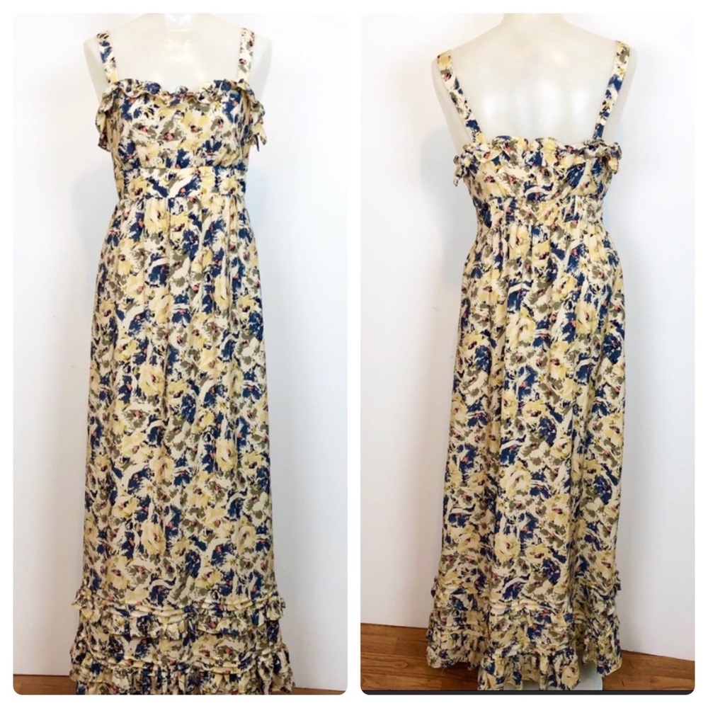 Moulinette Soeurs for Anthropologie Hydrangea Maxi Dress